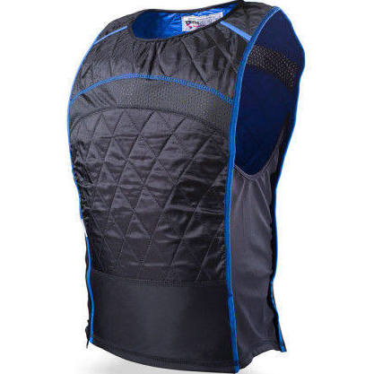 Techniche HyperKewl™ KewlShirt Evaporative Cooling Tank Tops - Black w/ Blue Piping